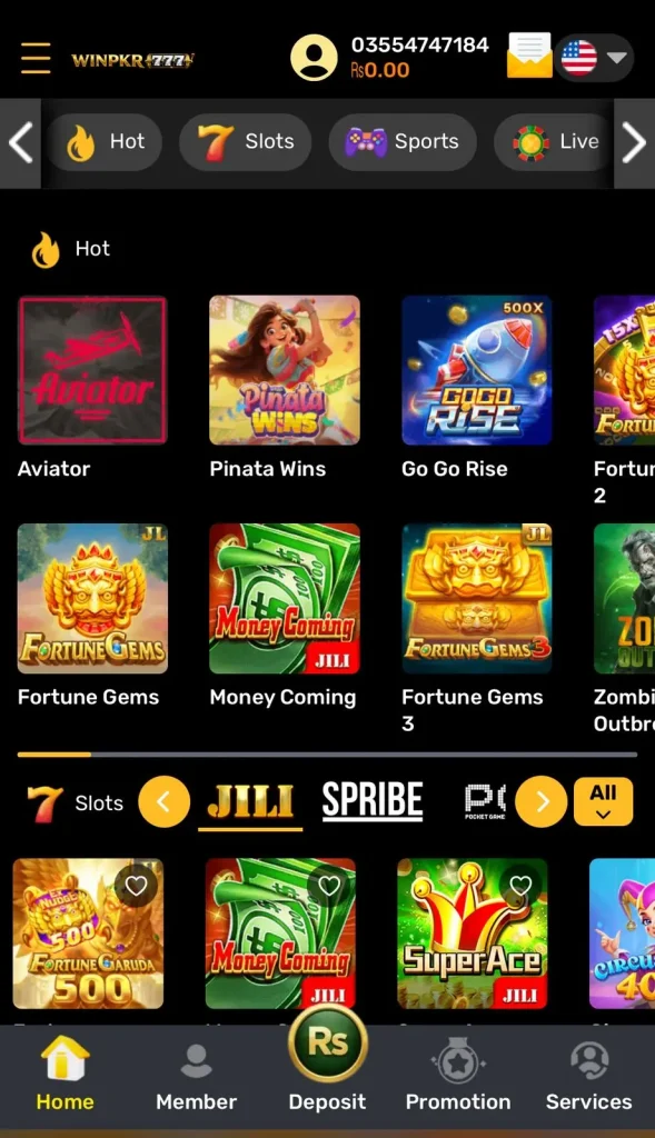WinPkr777 Game
